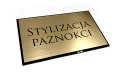 Szyld grawerowany, elegancki na plexi 30 x 20 cm