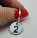 Numerek do szatni, breloczek do kluczy, mały grawerowany ! 3 x 3 cm