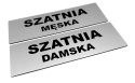 TABLICZKA SZATNIA DAMSKA I MĘSKA 2 SZT