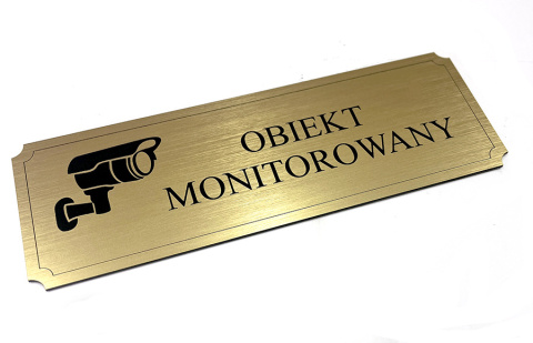 Tabliczka Obiekt monitorowany