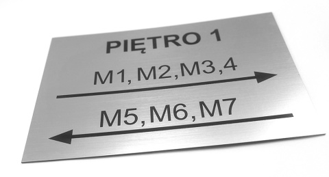 Tabliczka informacyjna 30 x 20 cm - grawer laserowy