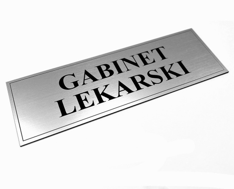 Tabliczka na drzwi GABINET LEKARSKI