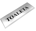 Tabliczka na drzwi TOALETA