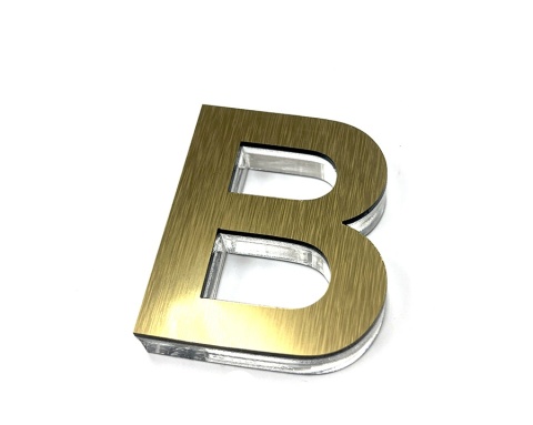 LITERA 3 D Z PLEXI O WYSOKOŚCI 10 cm