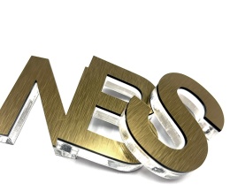 LITERA 3 D Z PLEXI O WYSOKOŚCI 10 cm