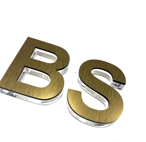 LITERA 3 D Z PLEXI O WYSOKOŚCI 10 cm