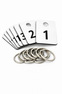 Numerek do szatni - breloczek do kluczy 10 szt