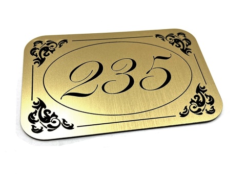 Numerek na drzwi 8 x 5 cm - grawerowany