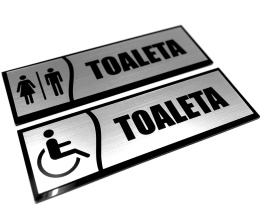 Tabliczka Toaleta damska i męska i niepełnosprawny – komplet