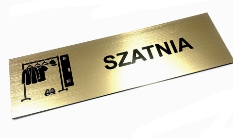 Tabliczka na drzwi - SZATNIA